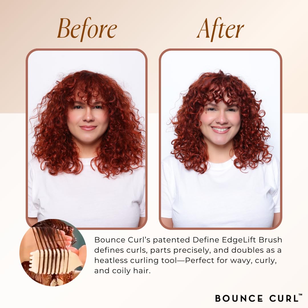 Define EdgeLift Brush, 5-in-1 Styling Tool, Defined Curls -Pink