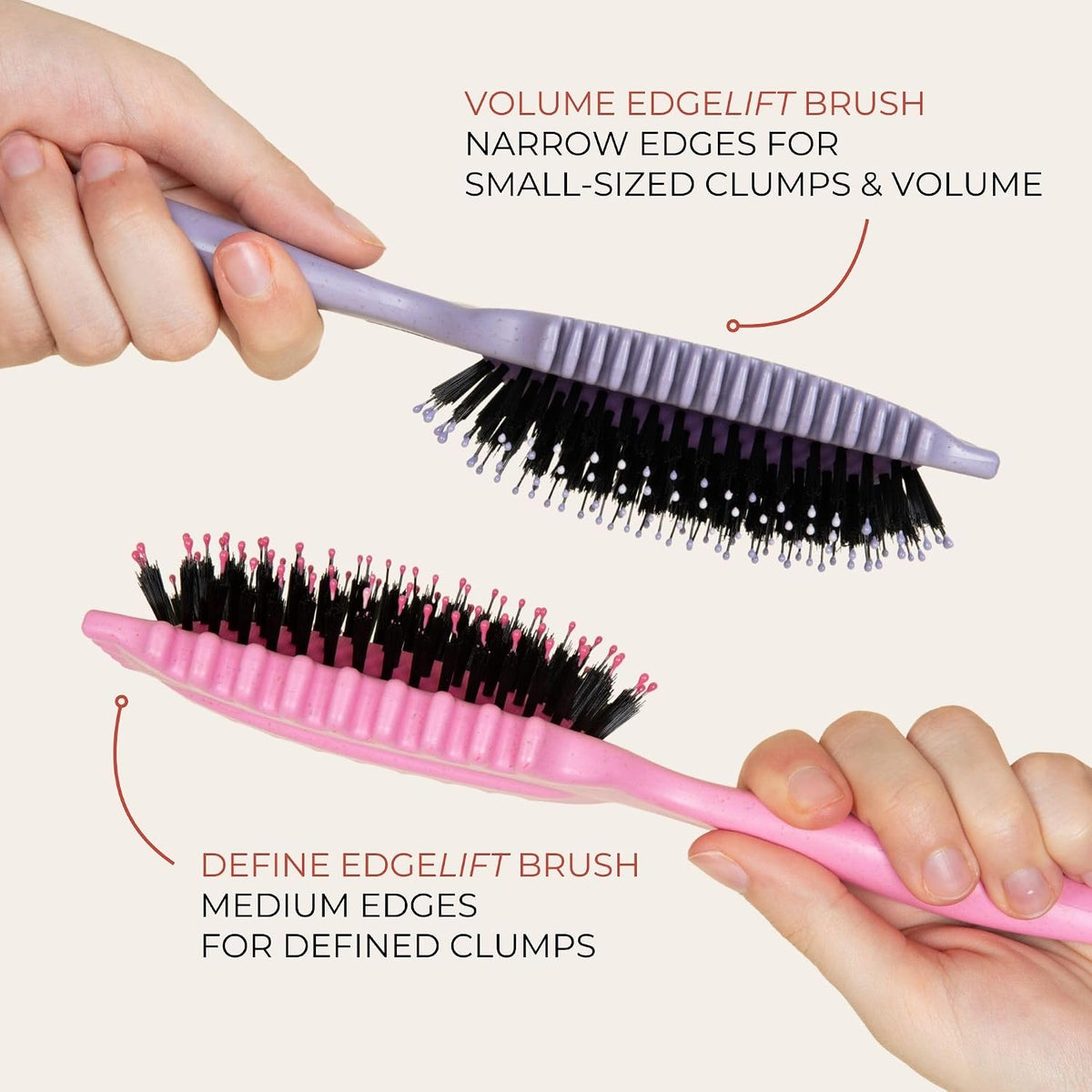 Define EdgeLift Brush, 5-in-1 Styling Tool, Defined Curls -Pink