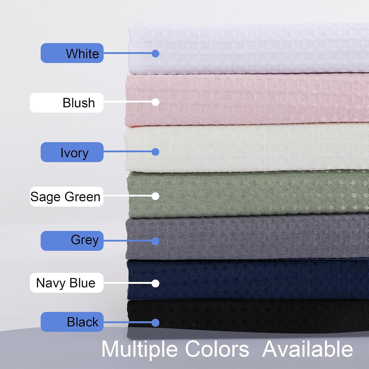 Blush Waffle Weave Fabric Shower Curtain, Textured Heavy Cloth Shower Curtains for Bathroom, Water Repellent Soft Hotel Spa Luxury Elegant Bath Curtain, Machine Washable, Blush, 72x78 Inch