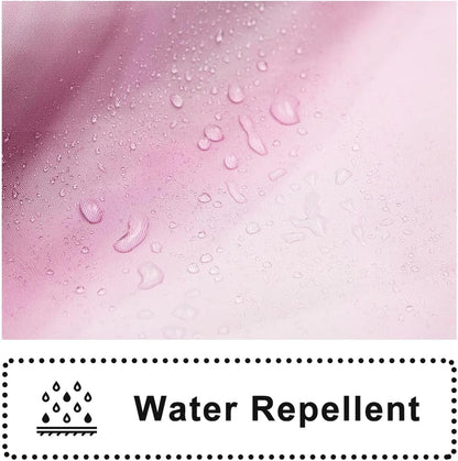 Pink Marble Shower Curtain with Hooks for Bathroom 72x72 Inch