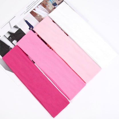 Pink Headbands for Women Valentines Day 16 Pack Elastic Hair Bands for Women' Hair Non Slip Soft Cloth Fabric Trendy Head Bands, White & Pink