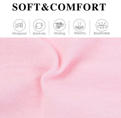 Pink Headbands for Women Valentines Day 16 Pack Elastic Hair Bands for Women' Hair Non Slip Soft Cloth Fabric Trendy Head Bands, White & Pink