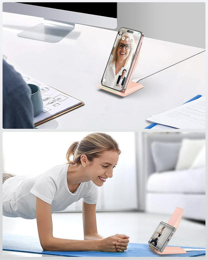 Wireless Charger - Wireless Charging Stand Compatible with iPhone 17/17 Air/16/15/14/13/12/11 Pro, 10W Phone Charger Dock Desktop Charging for Samsung Galaxy S26/S26+/S25/S24/S23/S22/S21/S20
