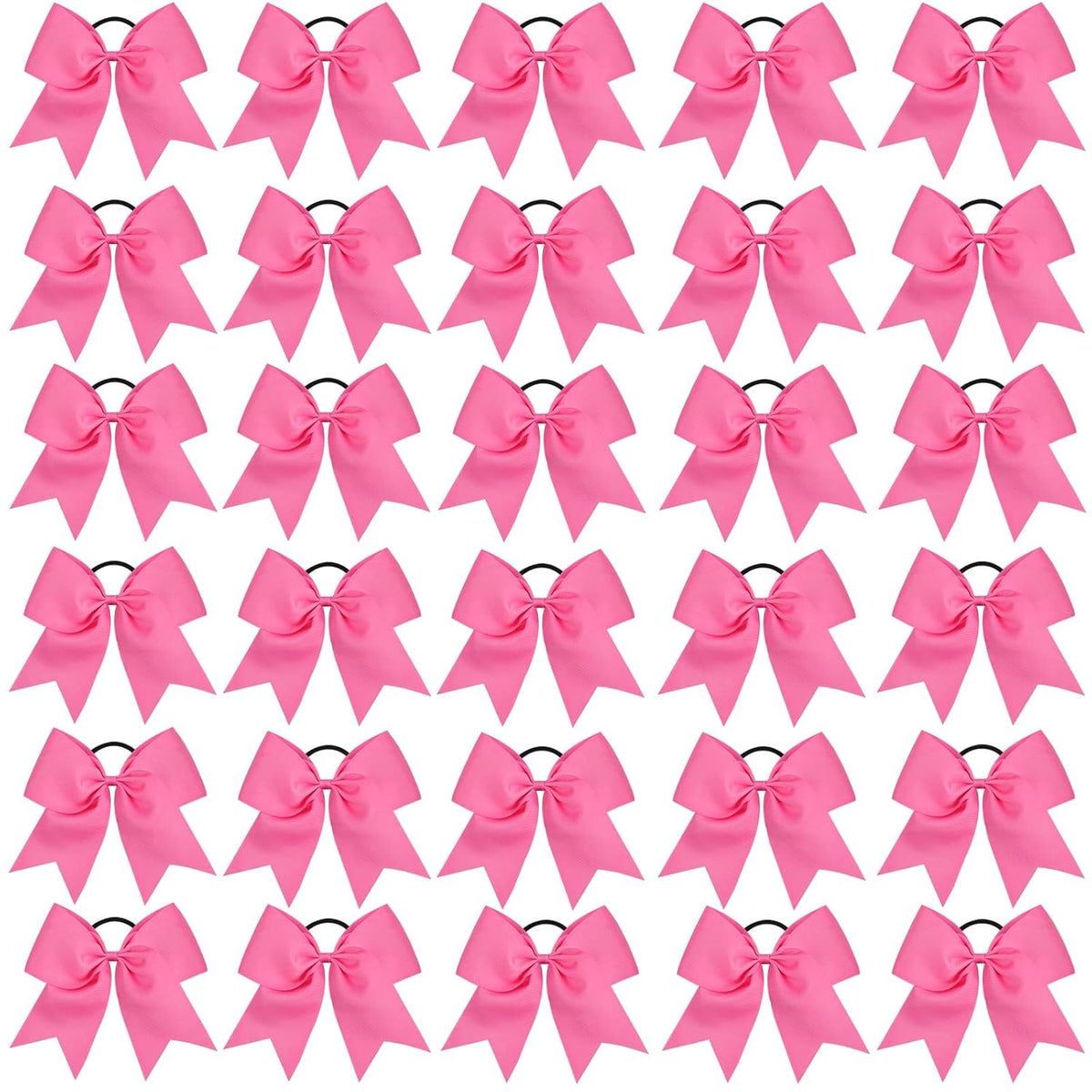 Pink Large Cheer Bows,Cheerleading Bows Ponytail Holder for Girl