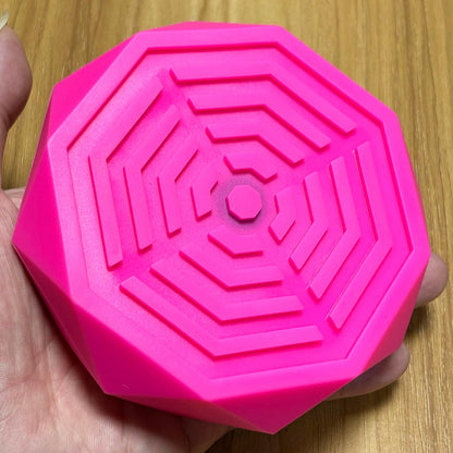 Portable Silicone Ashtray For Smoker Cigarette Accessories Heat Resistant (Pink Red)