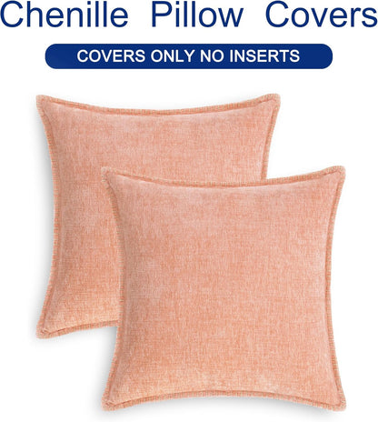 Decorative Couch Throw Pillow Covers 18 X 18 Inches Dusty Pink
