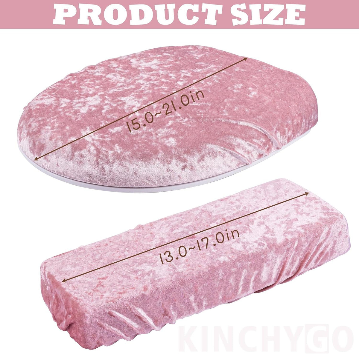 Stretch Velvet Toilet Lid Cover and Tank Lid Cover Set