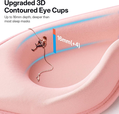 Sleep Mask for Lash Extension, Blackout Sleeping Mask for Women Men