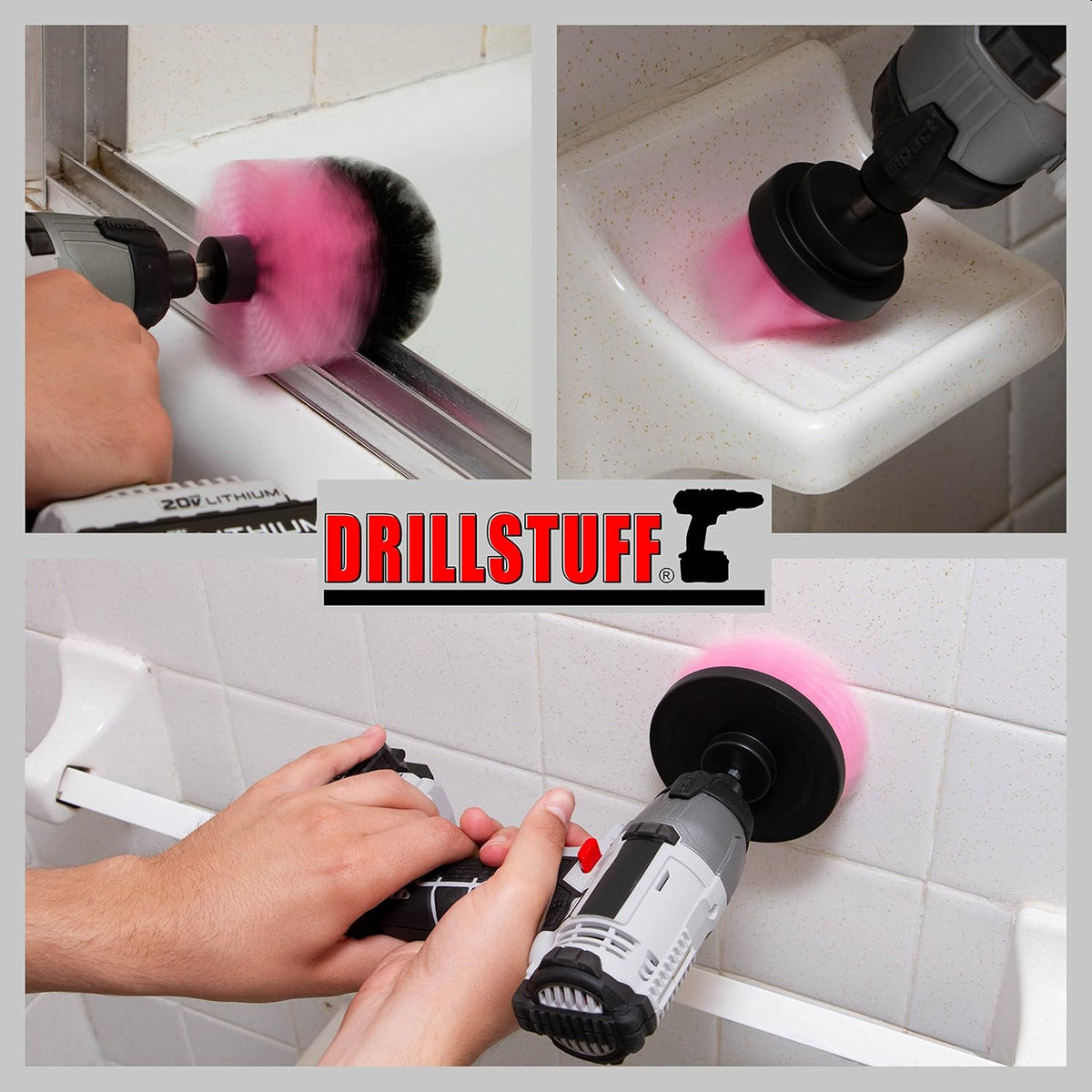 Bath Mat - Sink - Grout Cleaner Brush - Flooring - Porcelain - Fiberglass