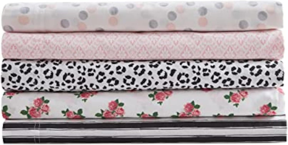 Full Size Cotton Percale Sheet Set with Pillowcases