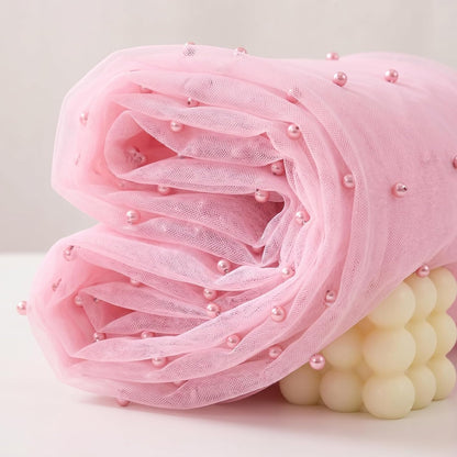 Pink Pearl Tulle Table Runner 10FT Gauze Wedding Bridal Shower