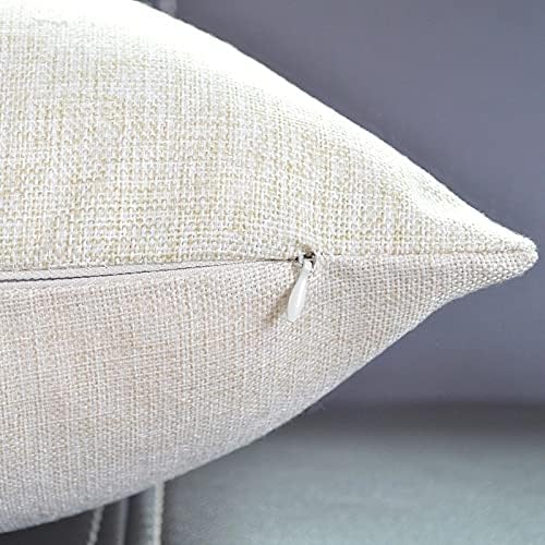 Floral Farmhouse Decor Family Decoration Gray and Pink Flowers Cotton Linen Home Decorative Throw Pillow Case Cushion Cover for Sofa Couch, 18 x 18 in
