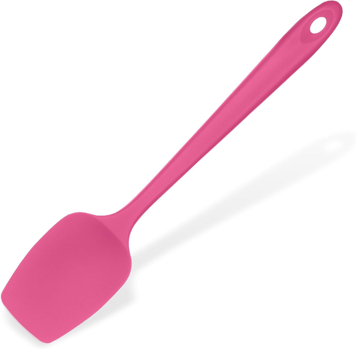 Silicone Spoon Spatula, 600°F High Temp Spoonula, 11.38", Rosy Pink
