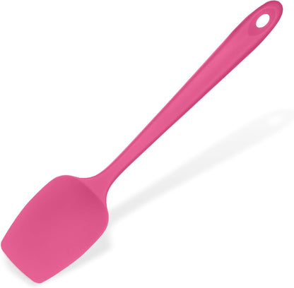 Silicone Spoon Spatula, 600°F High Temp Spoonula, 11.38", Rosy Pink