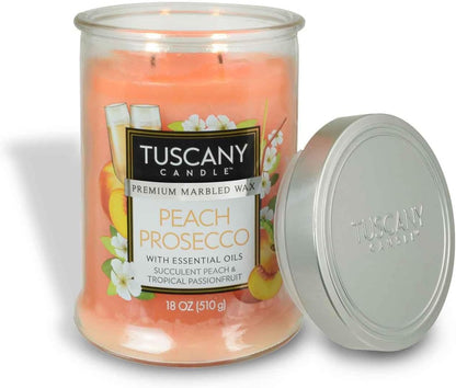 Peach Prosecco Long-Lasting Scented Jar Candle, 18 oz