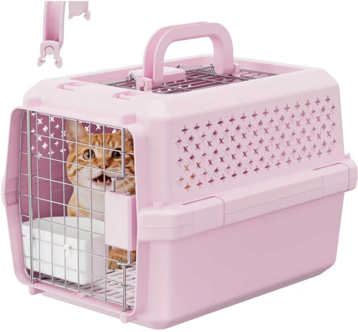 XS Hard Pet Carrier: Travel Crate for Small Cats & Dogs 10 lbs