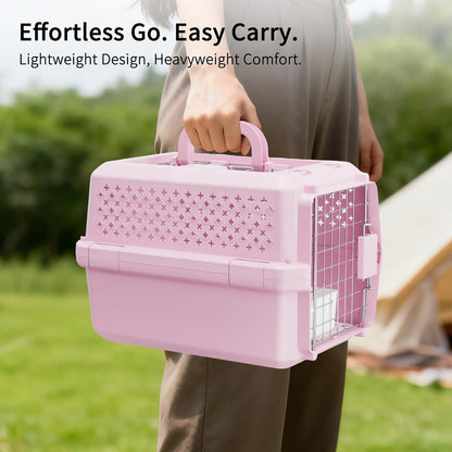 XS Hard Pet Carrier: Travel Crate for Small Cats & Dogs 10 lbs