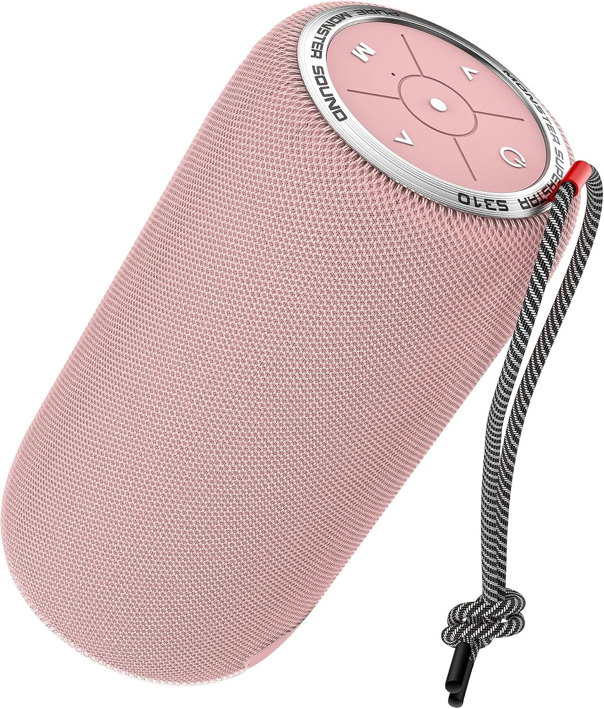 S310 Upgraded Bluetooth Speaker, 30W Portable Speaker, 360° Stereo Sound with Punchy bass, TWS Pairing, IPX6 Waterproof, Bluetooth 5.2, 24H Playtime, Perfect for Home, Outdoor, Beach, Pink