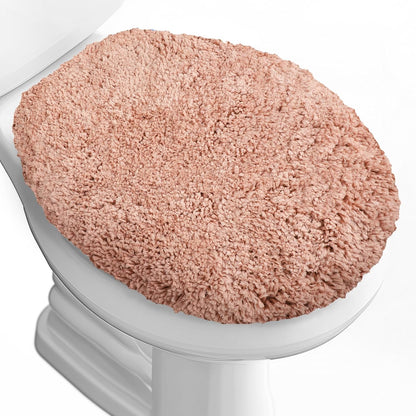 Microfiber Elongated Toilet Seat Cover 19.5"x 15" Machine Washable