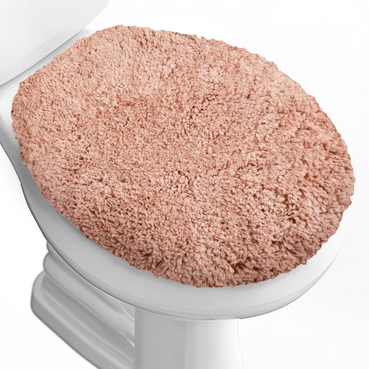 Microfiber Elongated Toilet Seat Cover 19.5"x 15" Machine Washable