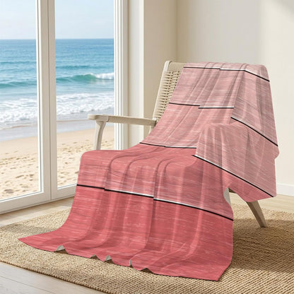 50"x60" Standard Throw Cooling Blanket Peach Pink Wood Grain Ice Silk Lightweight Breathable Soft Summer Blanket for Hot Sleepers Couch Bed Sofa Camping Farmhouse Wooden