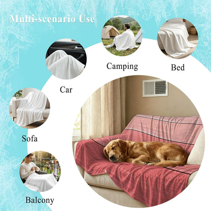 50"x60" Standard Throw Cooling Blanket Peach Pink Wood Grain Ice Silk Lightweight Breathable Soft Summer Blanket for Hot Sleepers Couch Bed Sofa Camping Farmhouse Wooden