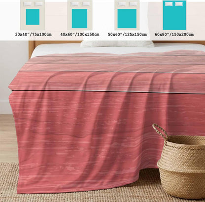 50"x60" Standard Throw Cooling Blanket Peach Pink Wood Grain Ice Silk Lightweight Breathable Soft Summer Blanket for Hot Sleepers Couch Bed Sofa Camping Farmhouse Wooden