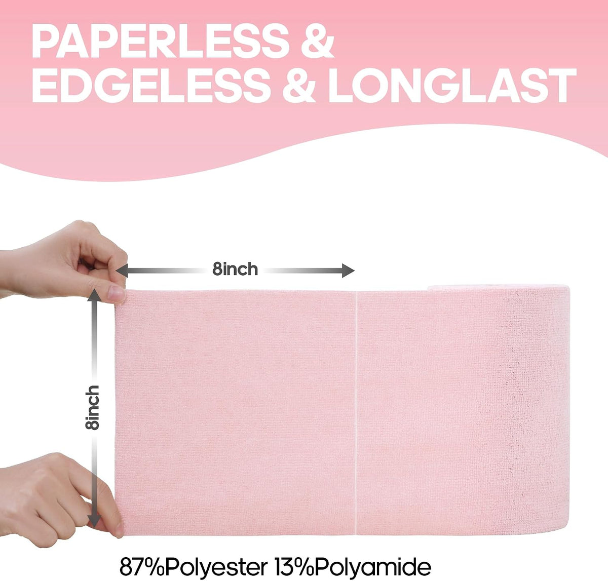Microfiber Cleaning Cloth Roll 120Pack, Pink and Light-Purple