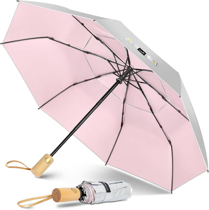 UV Umbrella for Sun Protection UPF 50+,43 Inch Travel Compact Sun Umbrellas UV Blocking Small Auto Open Portable for Walking