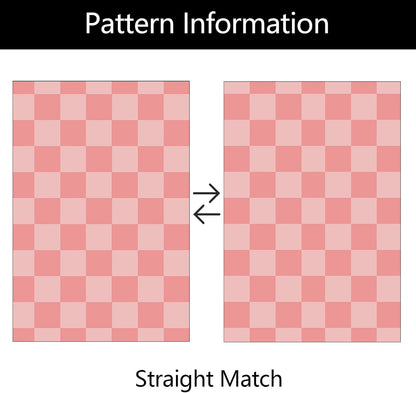 Pink Checkered Gingham Peel and Stick Wallpaper Girls 17.5"x80"