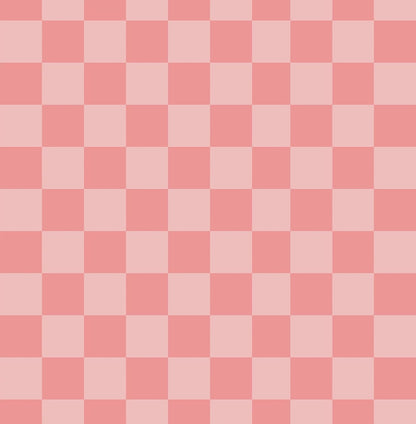 Pink Checkered Gingham Peel and Stick Wallpaper Girls 17.5"x80"