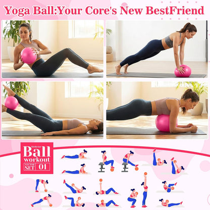 Teyva 40 Pcs Small Pilates Ball Bulk 9 Inch Mini Yoga Balls