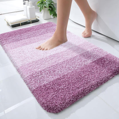 Small Bathroom Rugs 24x16, Extra Soft Absorbent Microfiber Bath Rugs