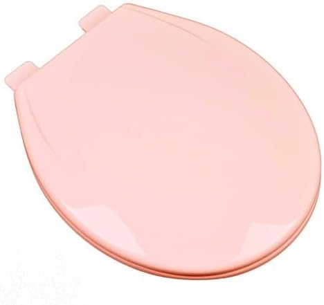 Slow Close Plastic Round Front Contemporary Design Toilet Seat, Venetian Pink