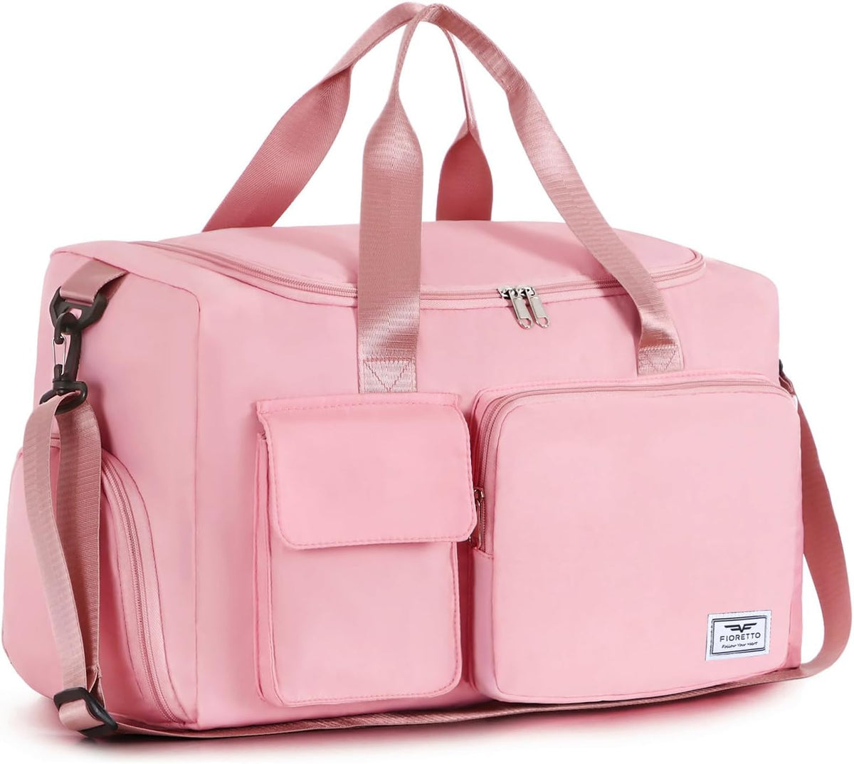 Women's Gym Duffle Bag with Shoes Compartment, 30L Capacity, Ideal for Travel, Gym, Sports, Duffel, Weekender