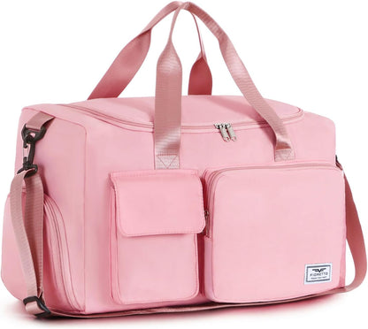 Women's Gym Duffle Bag with Shoes Compartment, 30L Capacity, Ideal for Travel, Gym, Sports, Duffel, Weekender