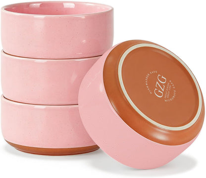 6 Inch Ceramic Cereal Bowls Set of 4, 28oz