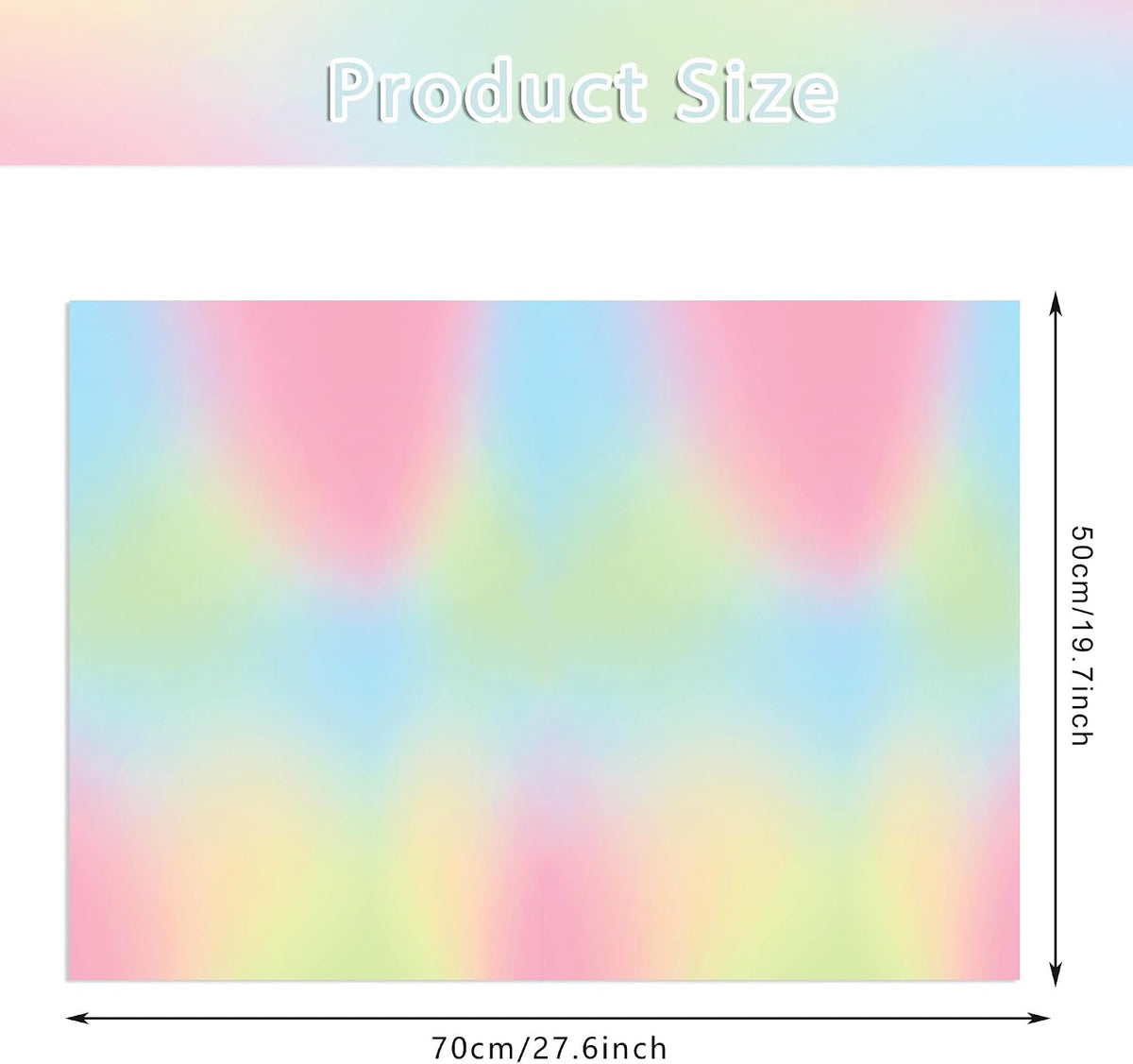 60 Sheets Gradient Rainbow Tissue Paper, 20x14 Pink Gradient Rainbow Tie Dye Styled Gift Wrapping Paper forIY Art Craft Gay Pride Party Bags Birthday Wedding Party Decor Supplies (A)