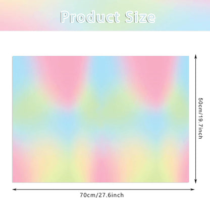 60 Sheets Gradient Rainbow Tissue Paper, 20x14 Pink Gradient Rainbow Tie Dye Styled Gift Wrapping Paper forIY Art Craft Gay Pride Party Bags Birthday Wedding Party Decor Supplies (A)
