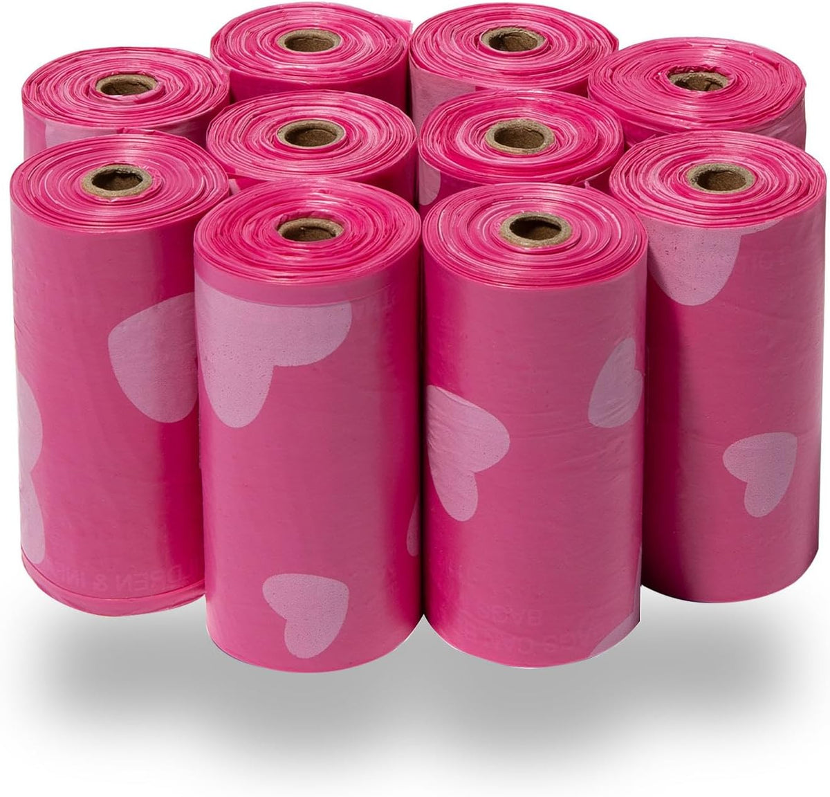 Best Pet Supplies Poop Bags for Dogs - Pink Heart, 150 Count