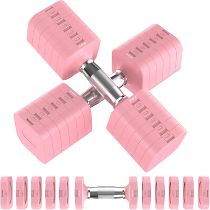 30.8LB Adjustable Dumbbell Set, Hand Weights Set for Home Gym