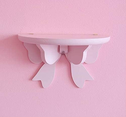 Kawaii Wood Floating Shelf Wall Decor Room Decor Kawaii Pink Room Decor (Pink)