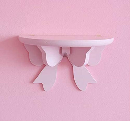 Kawaii Wood Floating Shelf Wall Decor Room Decor Kawaii Pink Room Decor (Pink)