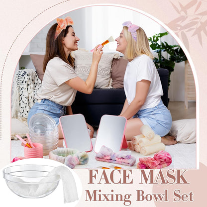 6 Kit Tie Dye Spa Party Supplies for Girls Women for Sleepover