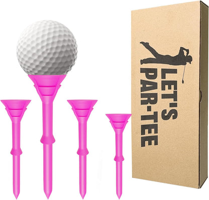 VEASAERS Plastic Pink Golf Tees Unbreakable 3 1/4 inch