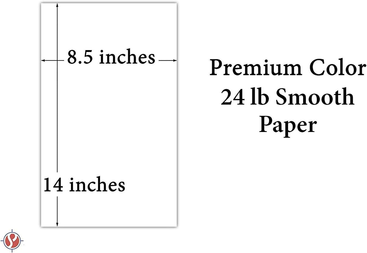 8.5 x 14" Pulsar Pink Color Paper Smooth, for School Office & Home Supplies, Holiday crafting, Arts and Crafts | Acid & Lignin Free | Legal/Menu Size | Regular 24lb Paper - 100 Sheets Per Pack
