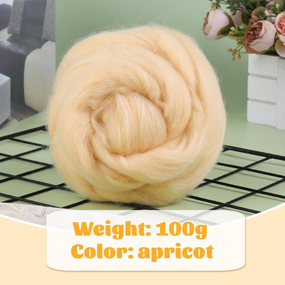 3.53oz Needle Felting Wool Roving Wool for Felting Wool Felting Supplies