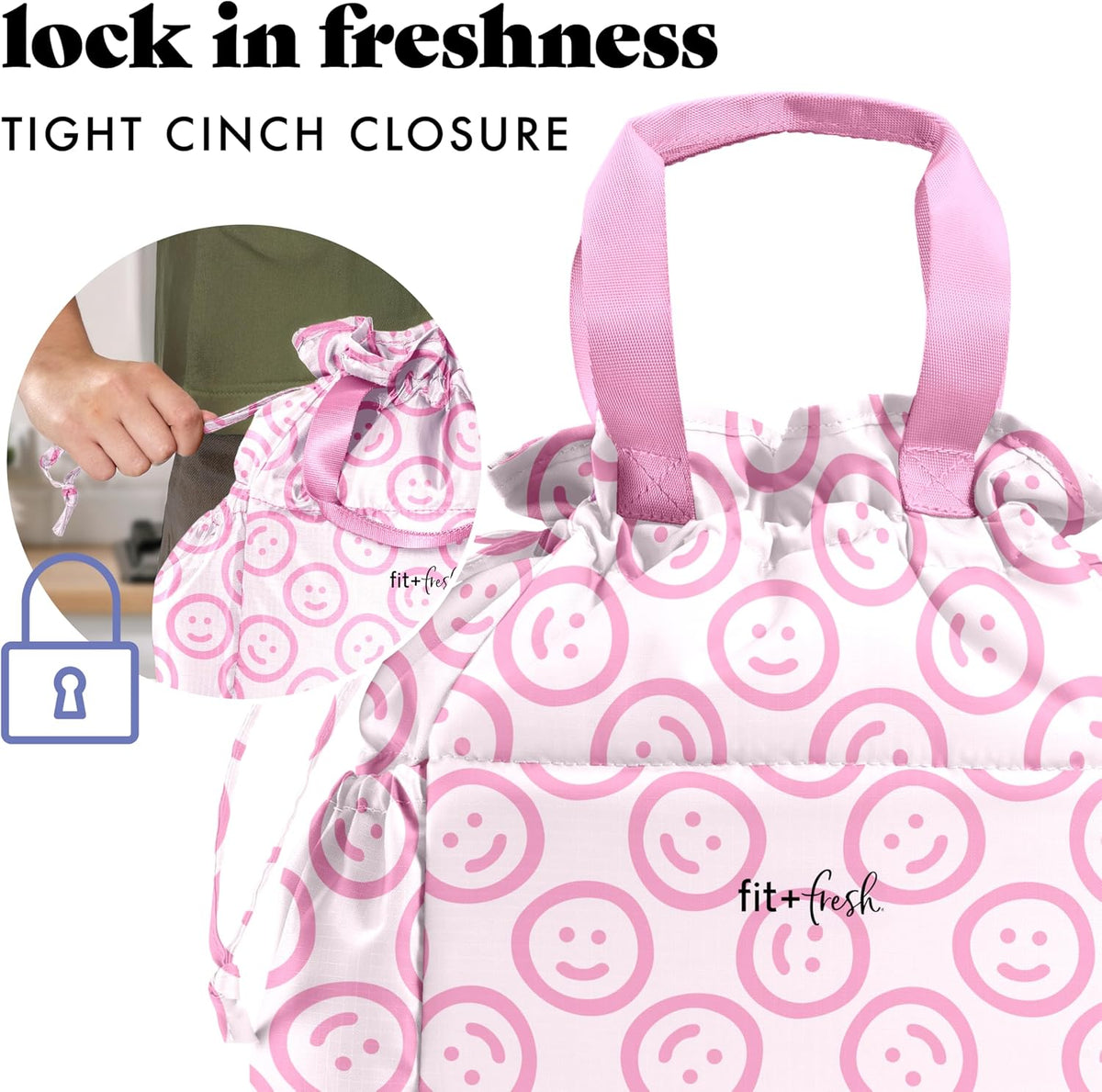 Cromwell Cinch Insulated Lunch Bag for Women w/Containers