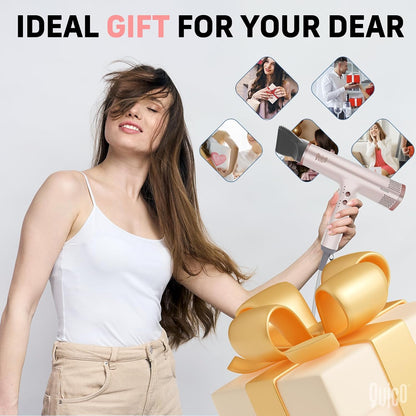 Hair Dryer, 1875W High-Speed BLDC 110000RPM Blow Dryer with Diffuser
