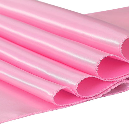 Pack of 10 Satin Pink Table Runners 12 x 108 Inches - Light Pink Table Runner for Party Wedding Birthday Anniversary Banquet Baby Shower Engagement Dining Room Decorations
